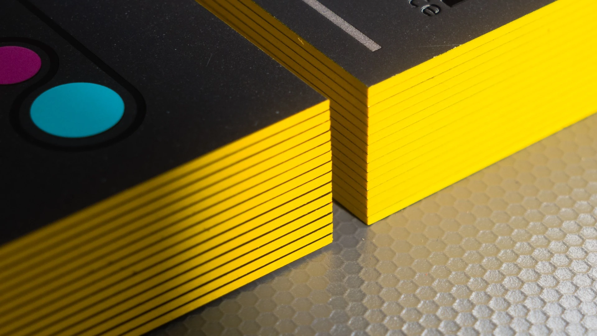 Colored Edge Business Cards Business Card Design